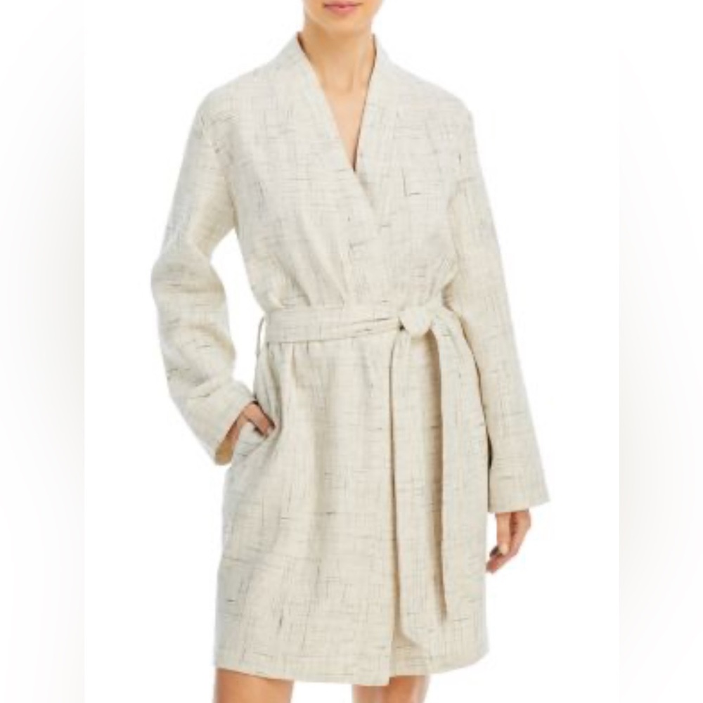 Hudson Park Stripe Print Waffle Women’s Robe / Exclusive Bloomingdales / S/M